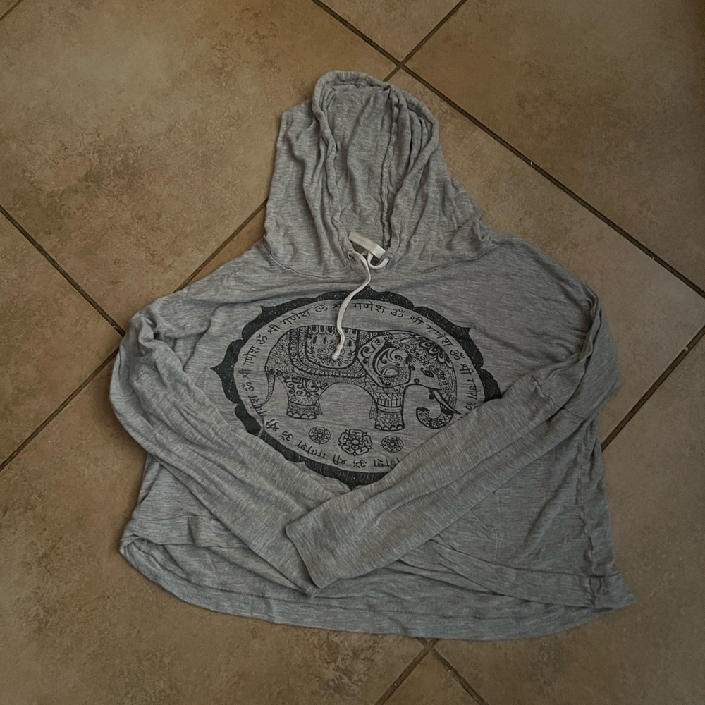 Gray hoodie (free with purchase)